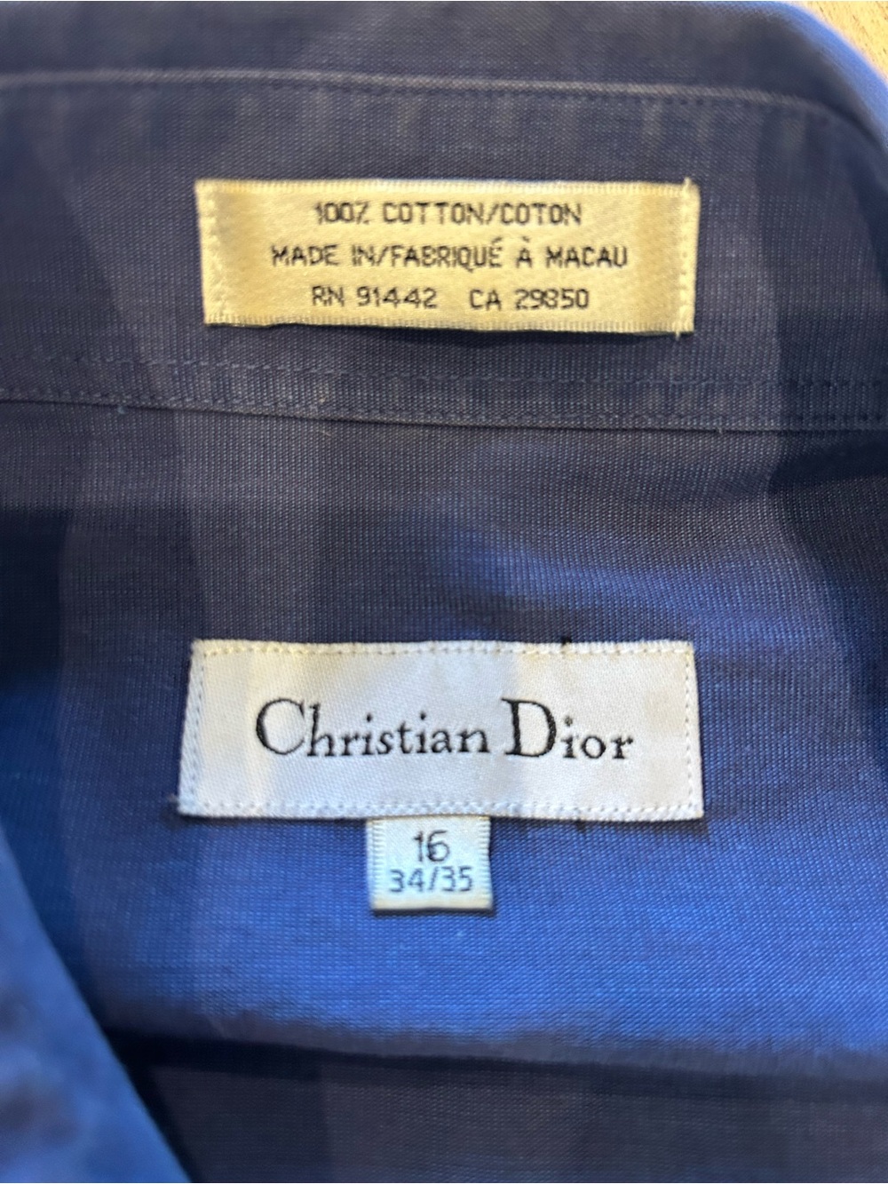 Dior Men’s Navy Cotton Shirt Jacket